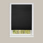 Park Avenue Collection 1-2-3 Vinyl Room Darkening Temporary Pleated Shade - Black - 48x75