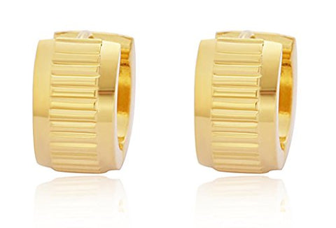 BenandJonah Stainless Steel Huggie Earring Gold Plated