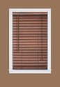 Plantation Collection Vinyl Venetian 2-Inch Mini Blind - Mahogany - 35 inch  x 64 inch  (Actual Measurement 34.5 inch  x 64 inch ) (Actual Measurement 34.5 inch  x 64 inch )