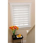Park Avenue Collection Cordless Celestial Sheer Double Layered Shade 32x72 - White