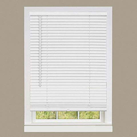 Ben&Jonah Collection Cordless GII Deluxe Sundown 1 inch  Room Darkening Mini Blind 35x64 - Pearl White