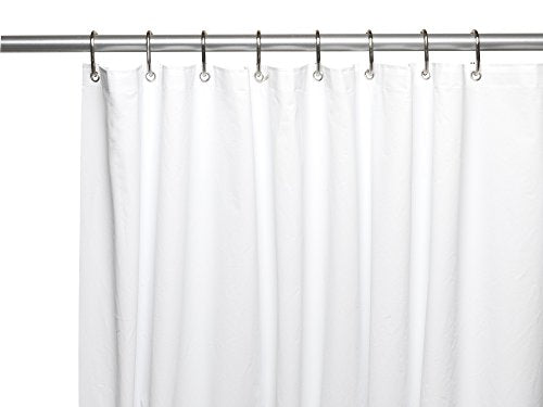 Royal Bath Stall Size Extra Heavy 10 Gauge PEVA Non-Toxic Shower Curtain Liner with Metal Grommets (54 inch  x 78 inch ) - White