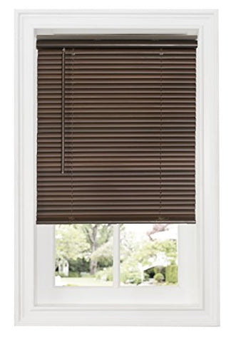 Ben&Jonah Collection Cordless GII Deluxe Sundown 1 inch  Room Darkening Mini Blind 33x64 - Mahogany