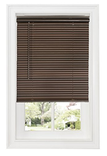 Ben&Jonah Collection Cordless GII Deluxe Sundown 1 inch  Room Darkening Mini Blind 30x64 - Mahogany