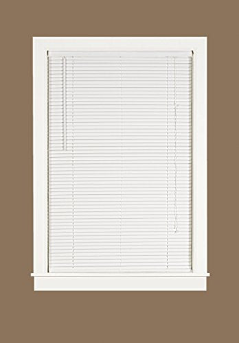Midnight Collection 1-Inch Room Darkening White Mini Blind (31 inch  x 64 inch )