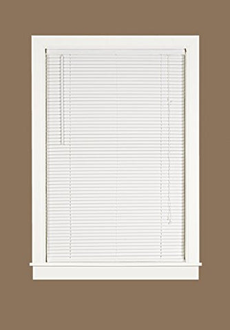 Midnight Collection Set of 6 1-Inch Room Darkening White Mini Blinds (30 inch  x 64 inch )