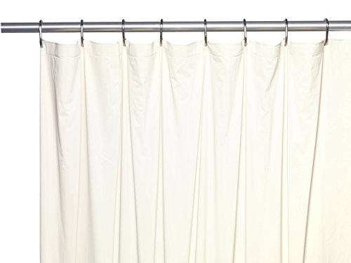 Royal Bath Stall Sized 5 Gauge Vinyl Shower Curtain Liner (54 inch  x 78 inch ) - Bone
