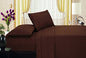 Ben&Jonah Designer Plush King Flower Embossed Sheet Set -Chocolate