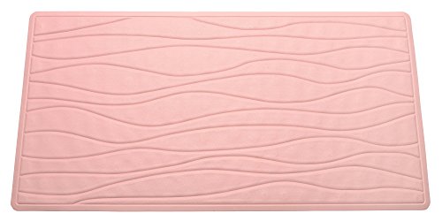 Royal Bath Slip Resistant Rubber Bath Mat (16 inch  x 28 inch ) - Rose