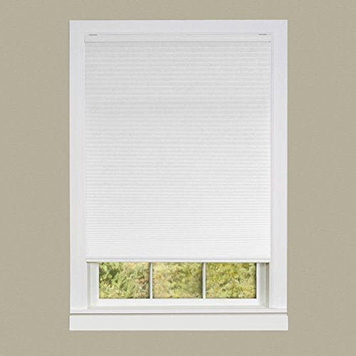 Park Avenue Collection Cordless Honeycomb Cellular Pleated Shade 34x64 - White