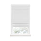 Traditional Elegance Cordless Blackout Roman Layered WIndow Shade 30X64 White
