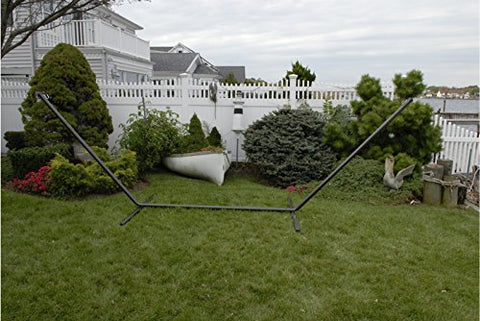 Patio Bliss Hammock Stand 15 ft. Steel- Black - Black