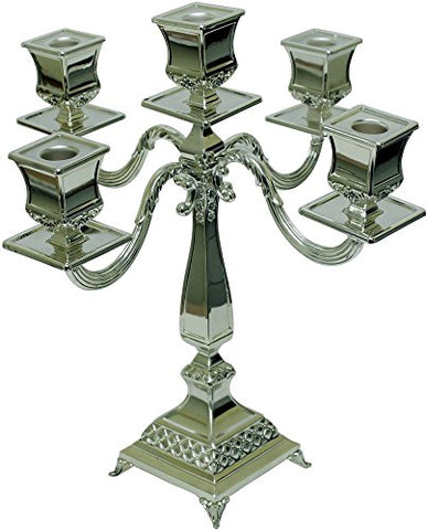 Ultimate Judaica Silver Plated Candelabra