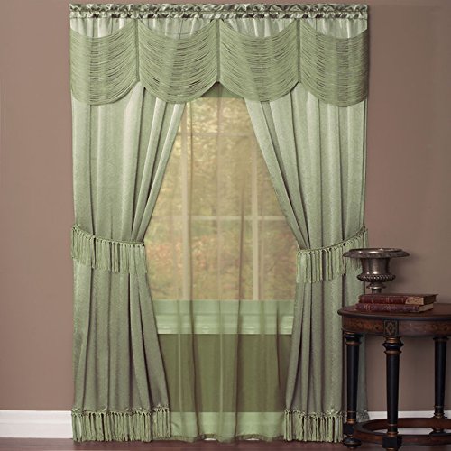 Park Avenue Collection Halley 6 Piece Set - 56x63 - Sage