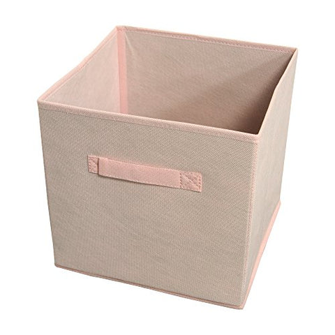 Ben&Jonah Collection Collapsible Storage Bins - Rose Quartz - 4 Bins Per Pack