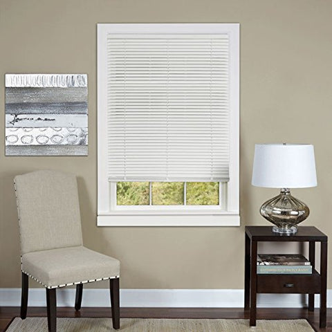 Ben&Jonah Collection Cordless Deluxe Sundown 1 inch  Room Darkening Mini Blind 30x64 - White