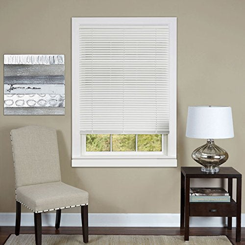 Ben&Jonah Collection Cordless Deluxe Sundown 1 inch  Room Darkening Mini Blind 31x64 - White