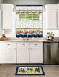 Ben&Jonah Collection Fruity Tiles Tier and Valance Window Curtain Set - 58x24 - Multi