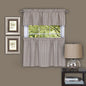Ben&Jonah Collection Sydney 58x36 Window Curtain Tier Pair - Linen