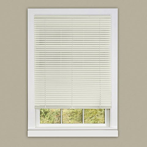 Ben&Jonah Collection Cordless Deluxe Sundown 1 inch  Room Darkening Mini Blind 27x64 - Alabaster