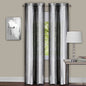 Park Avenue Collection Sombre Panel Pair 40x63 - Black / White