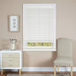 Plantation Collection Cordless Madera Falsa 2-Inch Faux Wood Blind - White - 23 inch  x 64 inch  (Actual Measurement 22.5 inch  x 64 inch )