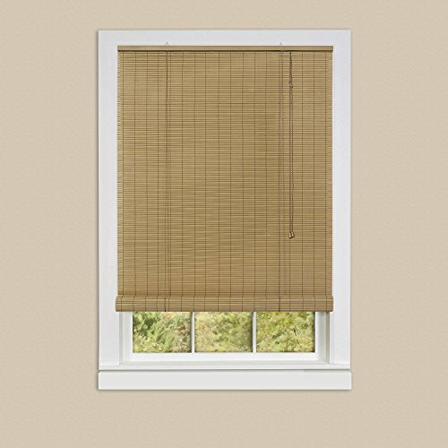 Sweet Roll Collection Set of 2 Woodtone Vinyl Roll-Up Blinds (72 inch  x 72 inch )