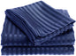 Ben&Jonah Designer Plush Queen 1800 Series Embossed Sheet Set - Navy