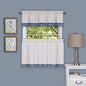 Ben&Jonah Collection Camden 58x24 Window Curtain Tier Pair - Blue