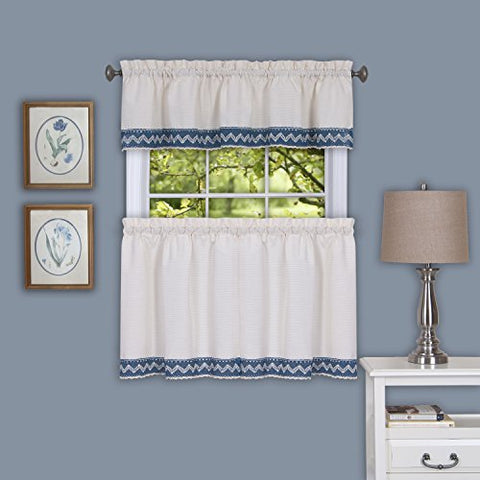 Ben&Jonah Collection Camden 58x14 Window Curtain Valance - Blue