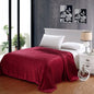Popular Home Pinstripe Collection Red King Size Ultra Plush Blanket