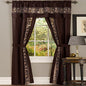 Park Avenue Collection Fairfield 5 Piece Set - 55x63 - Chocolate