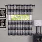 Ben&Jonah Collection Harvard - Window Curtain Tier Pair - 57x24 Black