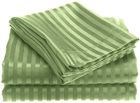 Ben&Jonah Designer Plush Queen 1800 Series Embossed Sheet Set - Sage