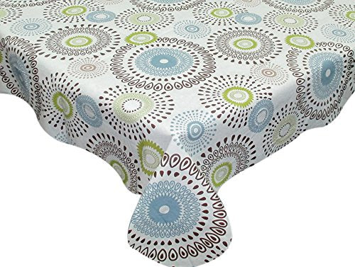 Park Avenue Deluxe Collection Park Avenue Deluxe Collection  inch Contemporary Whimsy inch  52 inch  x 70 inch  Vinyl Flannel Backed Tablecloth