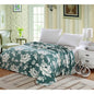 Ben&Jonah Designer Plush King MadisonÂ Micro Fleece Jacquard Blanket -Green