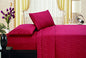 Ben&Jonah Designer Plush Full Flower Embossed Sheet Set -Burgundy