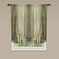 Ben&Jonah Collection Ombre Window Curtain Tie Up Shade 50x63 - Sage