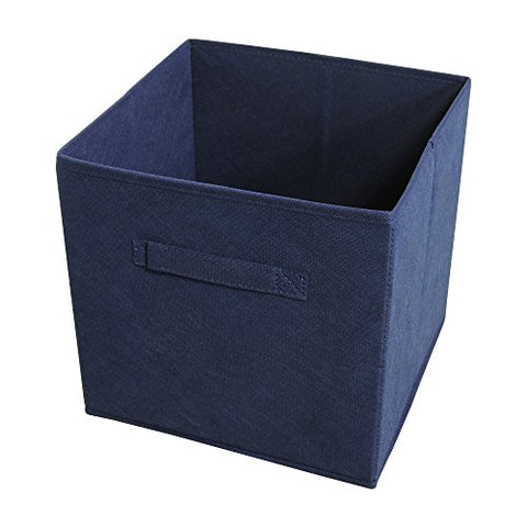 Ben&Jonah Collection Collapsible Storage Bins - Navy - 4 Bins Per Pack