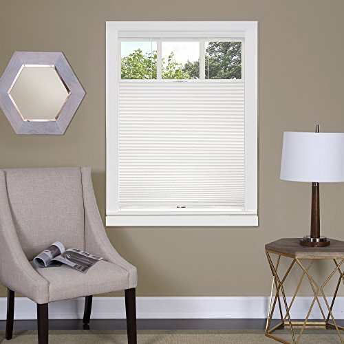 Ben&Jonah Collection Top Down-Bottom Up Cordless Honeycomb Cellular Shade 39x64 White
