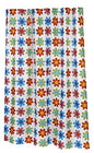 BenandJonah Collection Fabric Extra Long Shower Curtain 70 x 84 inch  Flowers