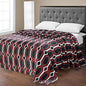 Ben&Jonah Designer Plush Twin LaurenÂ Micro Fleece Jacquard Blanket -Black Geometric