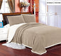 Cozy Living Ultra Soft Reversible Queen Blanket with Sherpa Lining - Beige