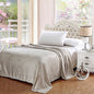 Ben&Jonah Designer Plush King Pinestripe Warm Blanket -Grey
