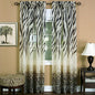 Savannah Collection Wild Safari Zebra and Leopard Print Sheer Panel in Brown (50 inch  x 84 inch )***One Panel Only