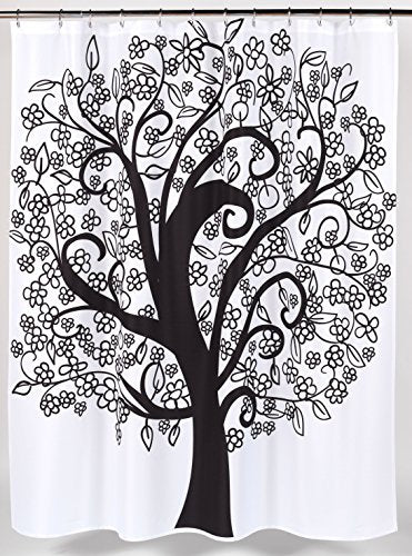 BenandJonah Collection Fabric Shower Curtain 70 x 72 inch  Tree of Life