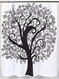 BenandJonah Collection Fabric Shower Curtain 70 x 72 inch  Tree of Life