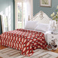 Ultra Comfort Modern Style Micro Fleece Blanket - Orange Geometric (Full)