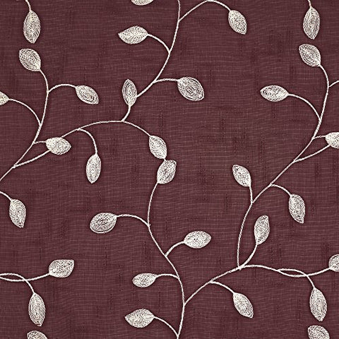 Ben&Jonah Collection Chloe Rod Pocket Window Curtain Panel - 50x63 - Marsala