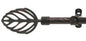 Traditional Elegance Decorative Rod & Finial Hoja 28-48